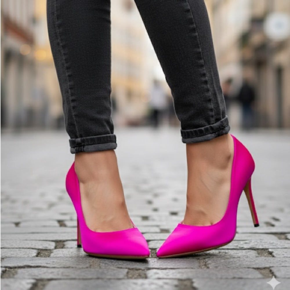 SJP by Sarah Jessica Parker Vibrant Fuchsia Pointed-Toe Stiletto Pumps
